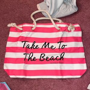 victorias secret beach bag tote
